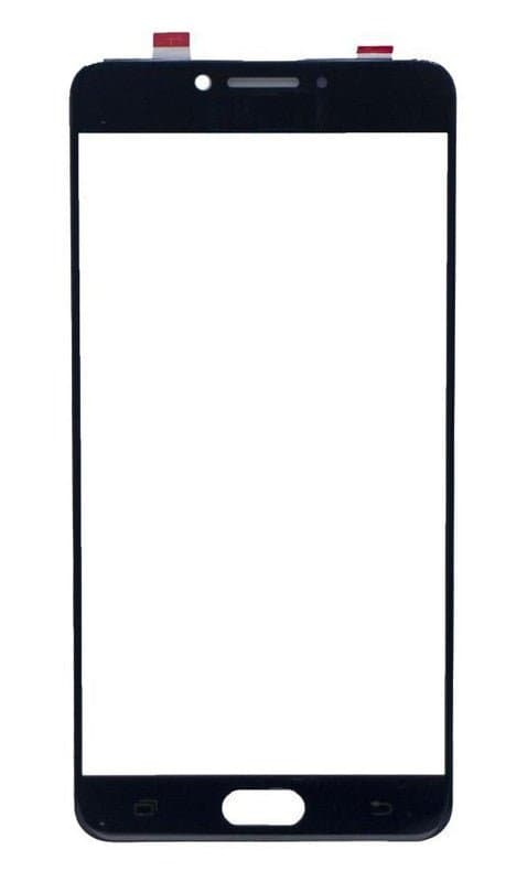 Mozomart Touch Screen Front Glass for Samsung Galaxy C7 Pro Black - image 1