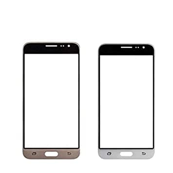 Mozomart Touch Screen Front Glass for Samsung Galaxy J3 White - image 1
