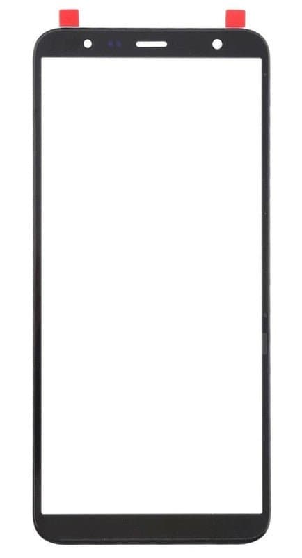 Mozomart Touch Screen Front Glass for Samsung Galaxy J6 Plus Black - image 1