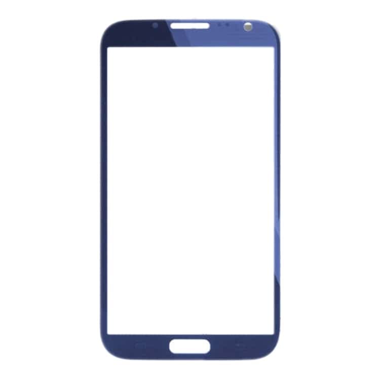 Mozomart Touch Screen Front Glass for Samsung Galaxy Note 2 Blue - image 1