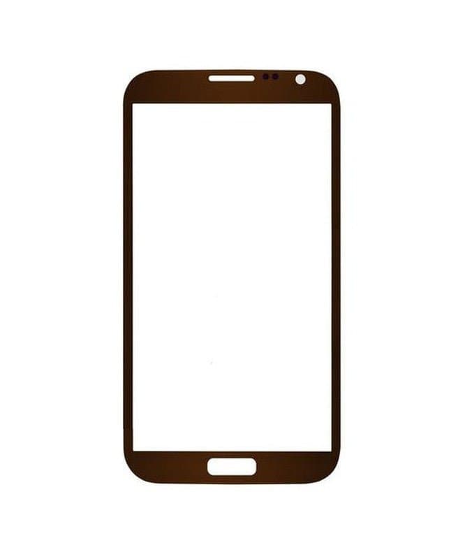 Mozomart Touch Screen Front Glass for Samsung Galaxy Note 2 Brown - image 1