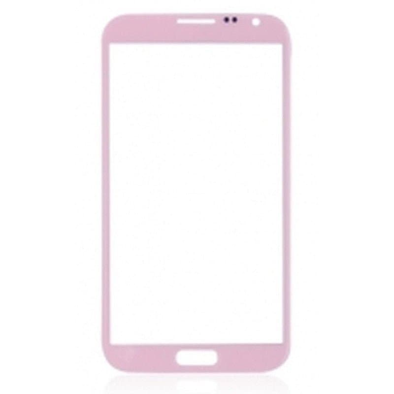 Mozomart Touch Screen Front Glass for Samsung Galaxy Note 2 Pink - image 1