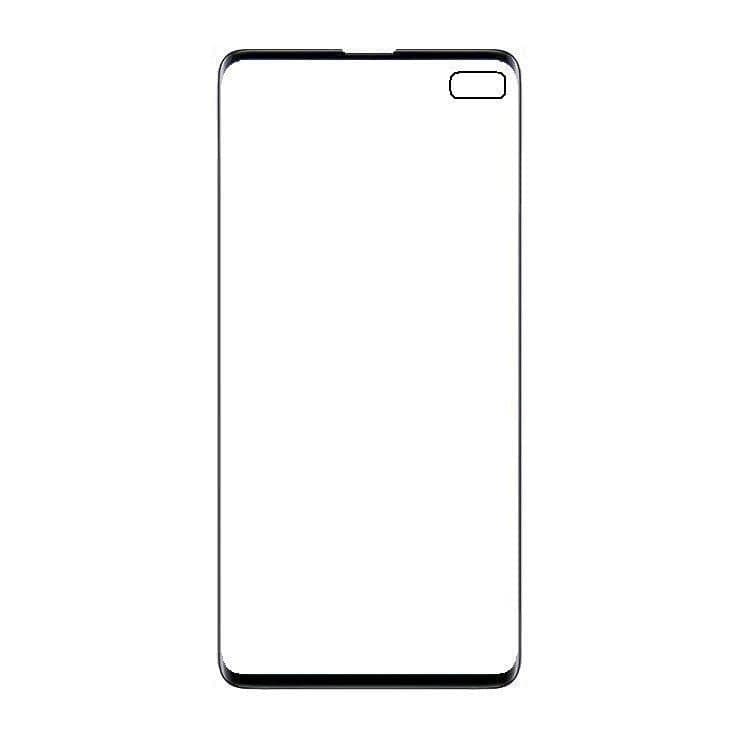 Mozomart Touch Screen Front Glass for Samsung Galaxy S10 Plus Black - image 1