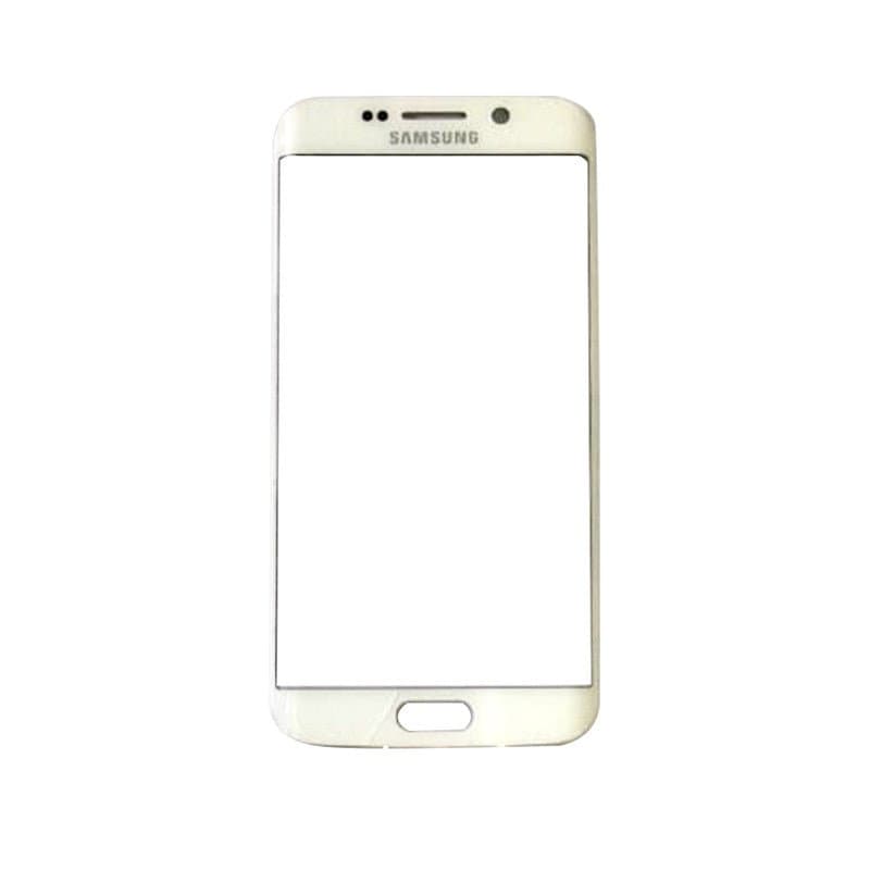 Mozomart Touch Screen Front Glass for Samsung Galaxy S6 Edge White - image 1
