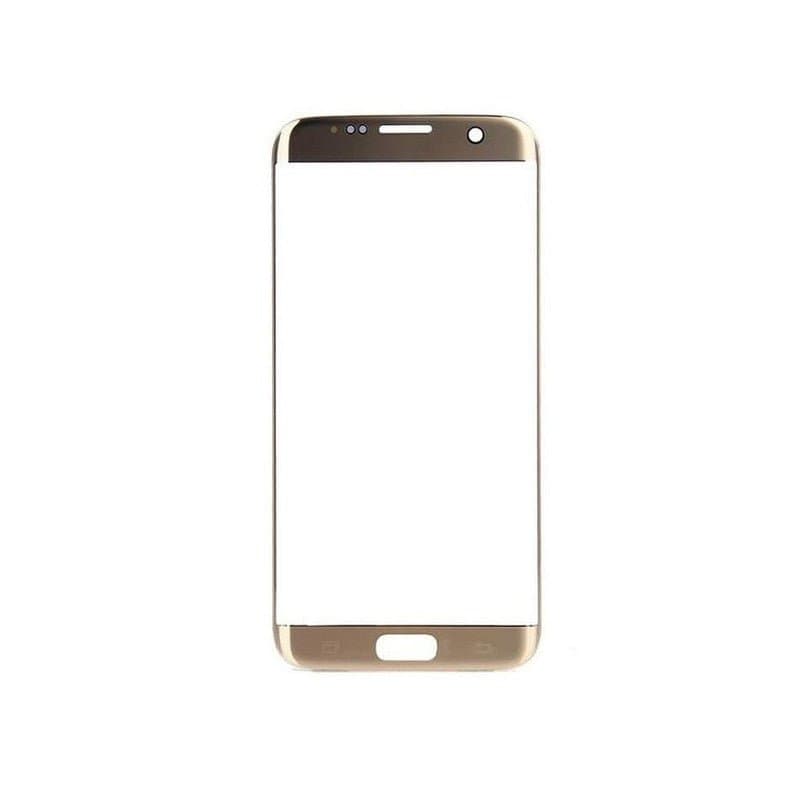 Mozomart Touch Screen Front Glass for Samsung Galaxy S7 Edge Gold - image 1