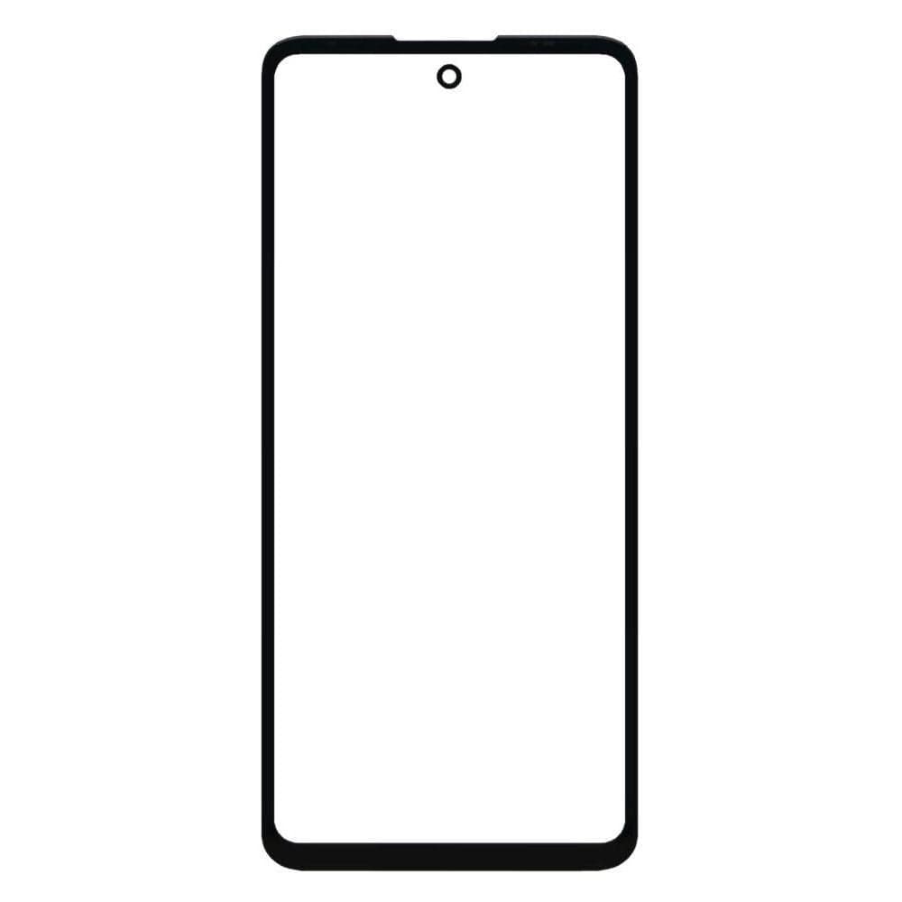 Touch Screen Front Glass for Motorola Moto G60 Black - image 1