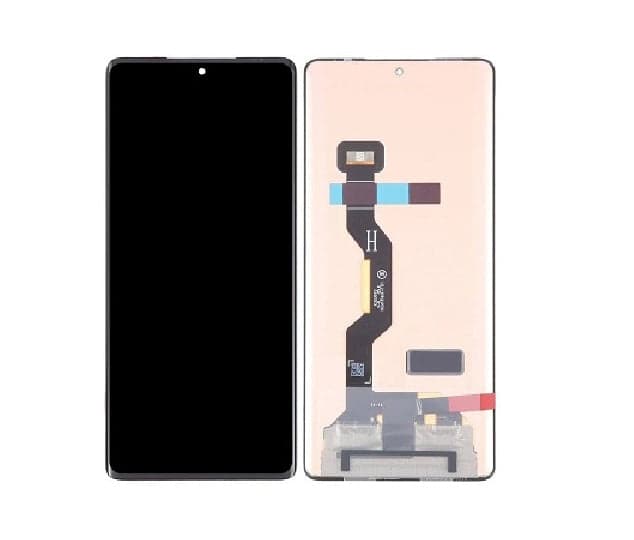 OLED Lcd Display Combo Folder for Motorola Moto Edge 50 Ultra Black - image 1