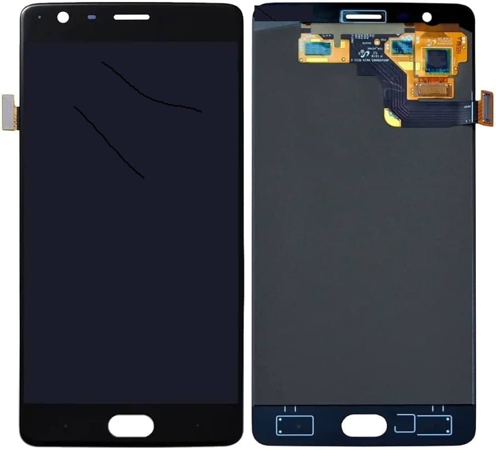 OLED Lcd Display Combo Folder for OnePlus 3 Black - image 1