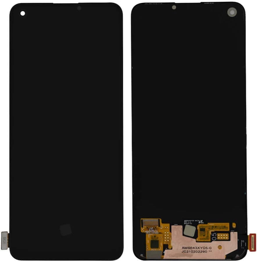 OLED Lcd Display Combo Folder for Realme 7 Pro Black - image 1