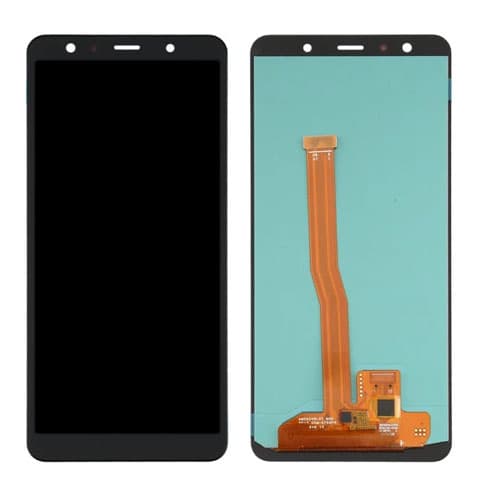OLED Lcd Display Combo Folder for Samsung Galaxy A7 A750 Black - image 1