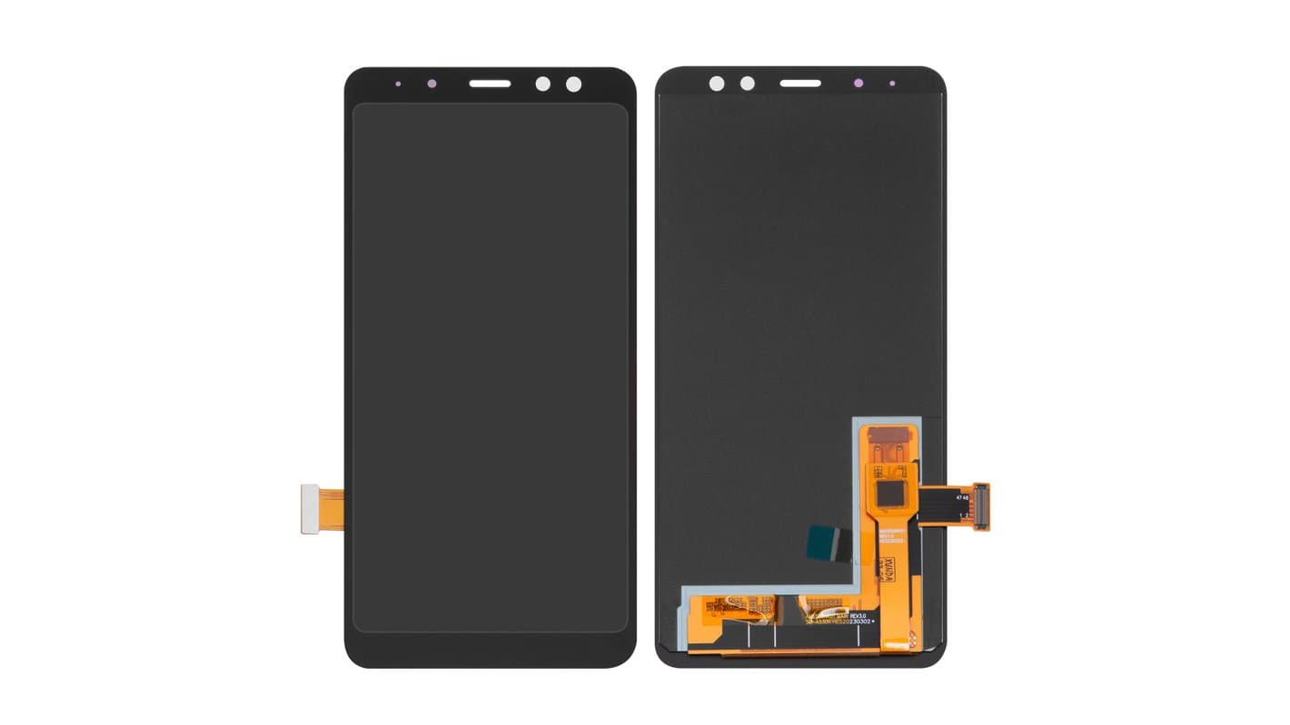 OLED Lcd Display Combo Folder for Samsung Galaxy A8 2018 A530 Black - image 1