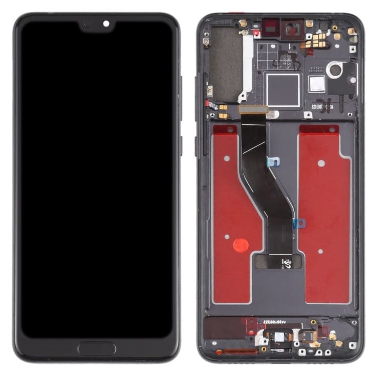 OLED Lcd Display Combo Folder with Frame for Huawei P20 Pro Black - image 1