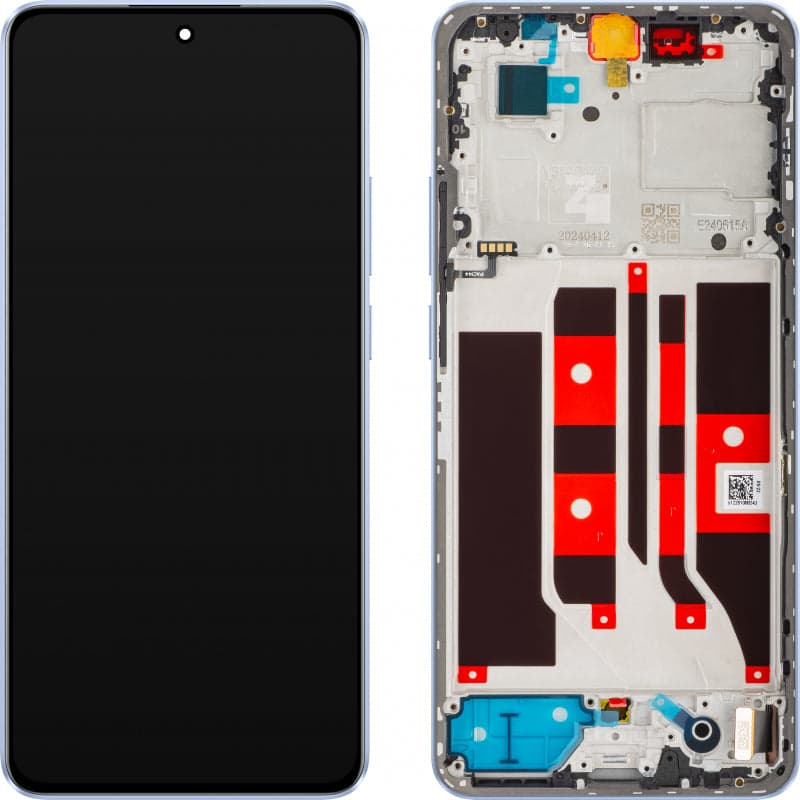 OLED Lcd Display Combo Folder with Frame for Oppo F25 Pro Purple - image 1