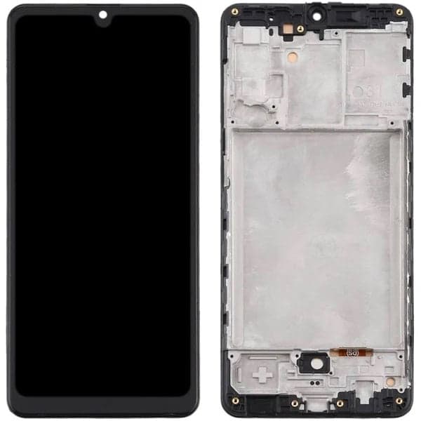 OLED Lcd Display Combo Folder with Frame for Samsung Galaxy A31 Black - image 1