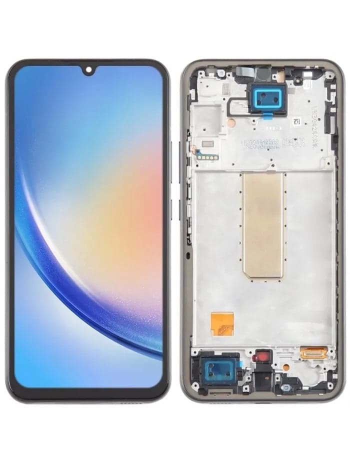 OLED Lcd Display Combo Folder with Frame for Samsung Galaxy A34 Black - image 1