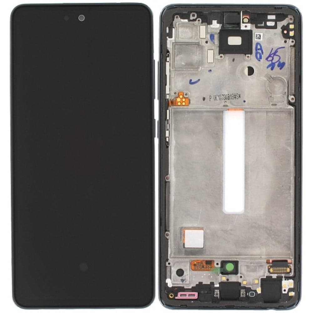 OLED Lcd Display Combo Folder with Frame for Samsung Galaxy A52 5G Black - image 1
