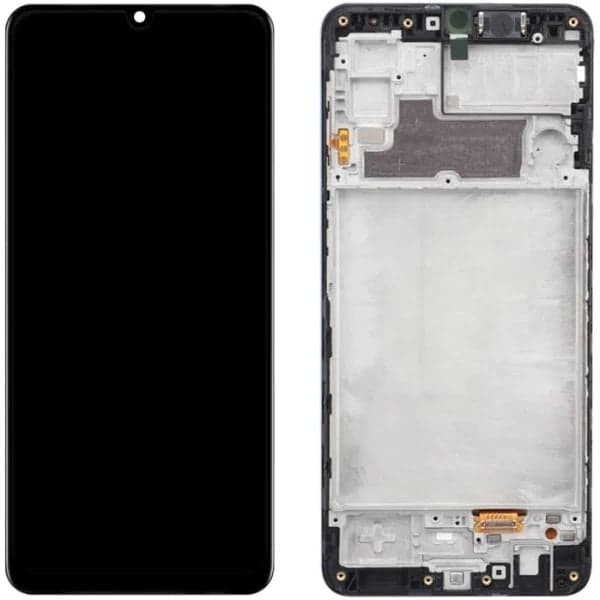 OLED Lcd Display Combo Folder with Frame for Samsung Galaxy F22 Black - image 1
