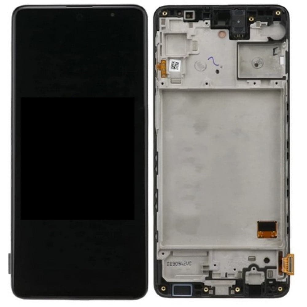OLED Lcd Display Combo Folder with Frame for Samsung Galaxy M31s Black - image 1