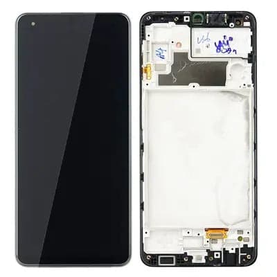 OLED Lcd Display Combo Folder with Frame for Samsung Galaxy M32 4G Black - image 1