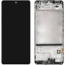 OLED Lcd Display Combo Folder with Frame for Samsung Galaxy M51 Black - image 1