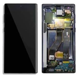 OLED Lcd Display Combo Folder with Frame for Samsung Galaxy Note 10 Black - image 1