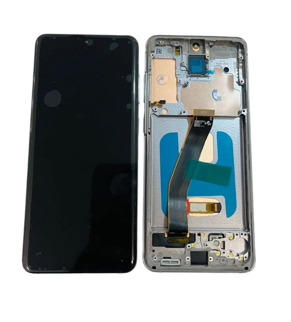OLED Lcd Display Combo Folder with Frame for Samsung Galaxy S20 Black - image 1