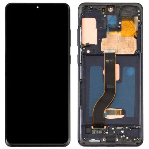OLED Lcd Display Combo Folder with Frame for Samsung Galaxy S20 Plus Black - image 1