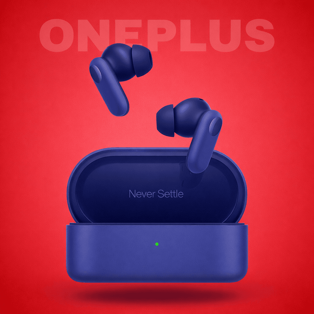 Oneplus Nord Buds 2R {single parts} Replacement Parts Replacement Left/Right Earbud & Charging Case — Left side / Blue - image 1