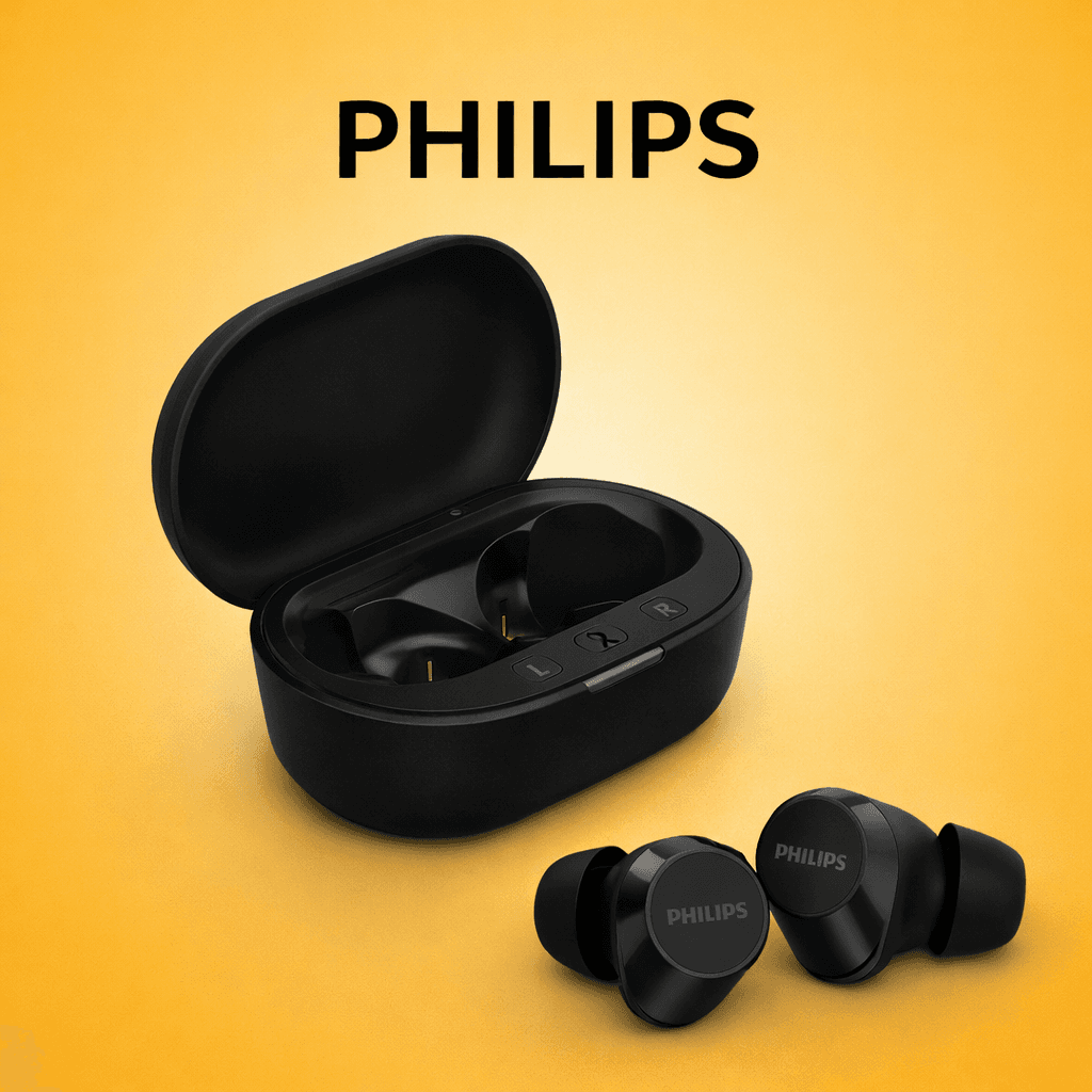 Philips Audio TAT1209 Replacement Left/Right Earbud & Charging Case β Black / Left Side - image 1