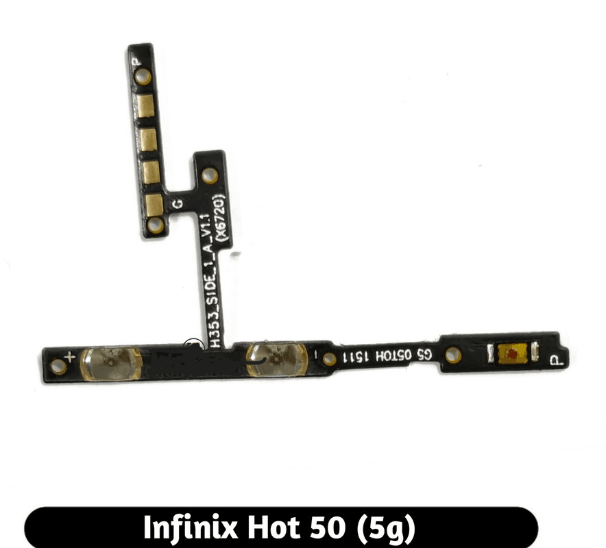 Power Volume Button Flex for Infinix Infinix Hot 50 5g X6720 - image 1