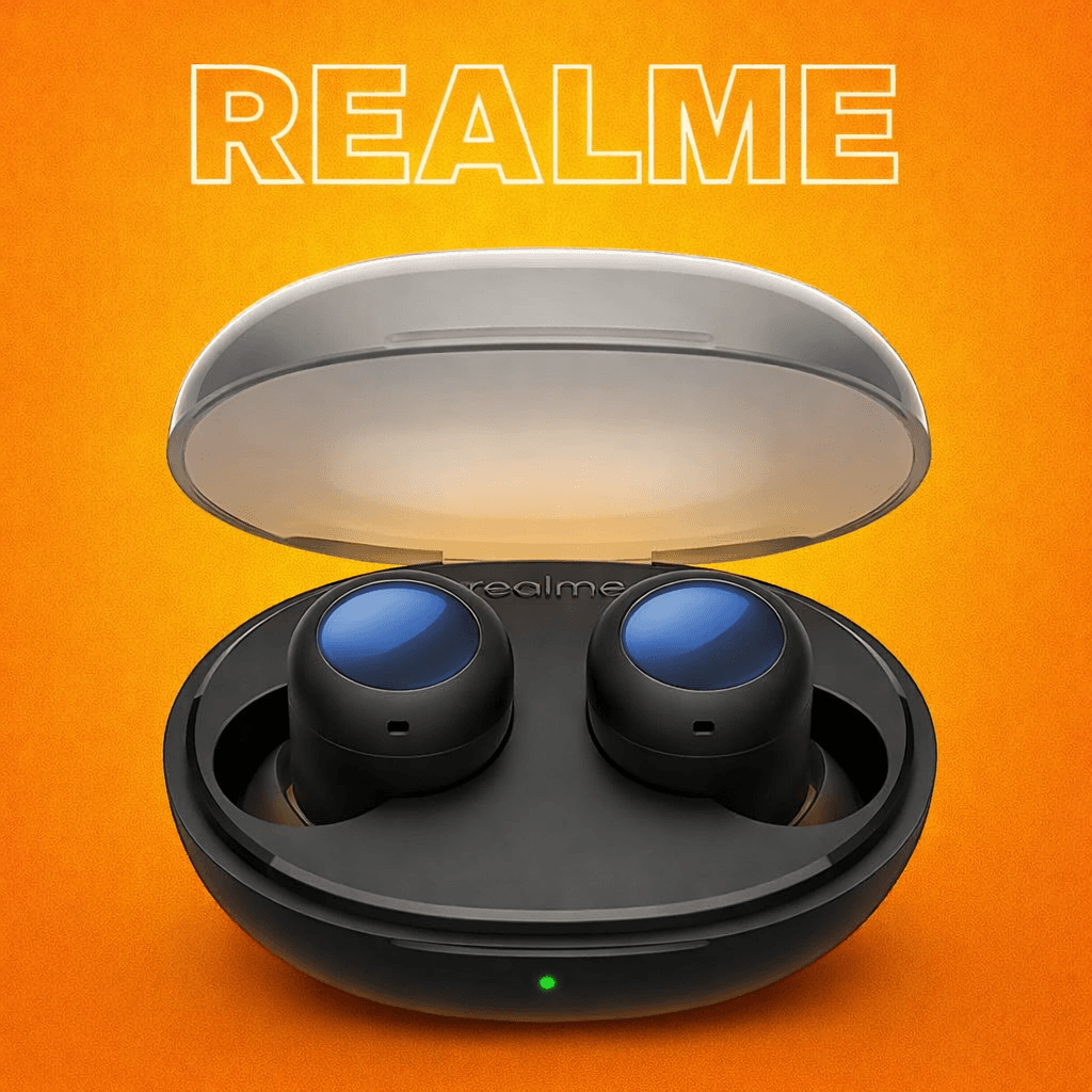 Realme Buds Q2s {Single Parts} Replacement Left/Right Earbud & Charging Case — Left & Right side / White - image 1