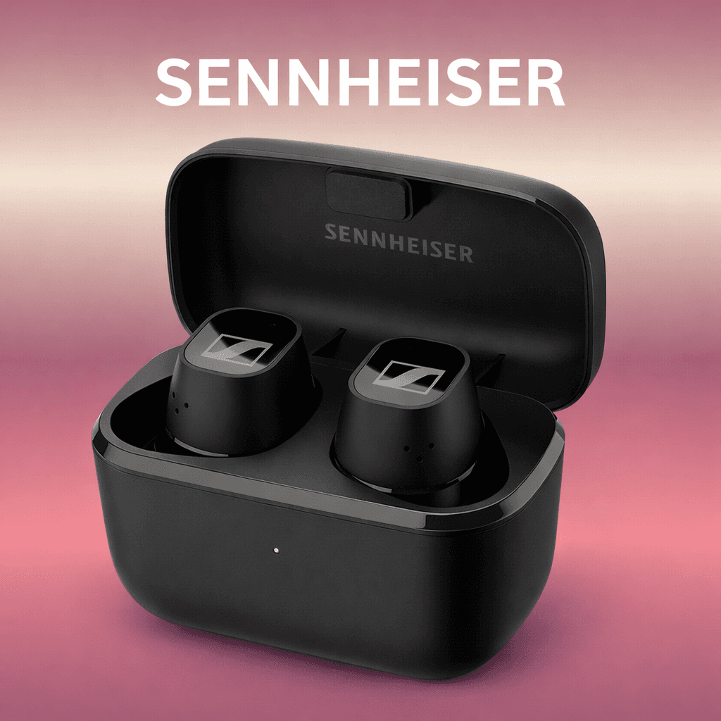 Sennheiser CX Plus True Wireless Replacement Left/Right Earbud & Charging Case — Black / Charging case - image 1