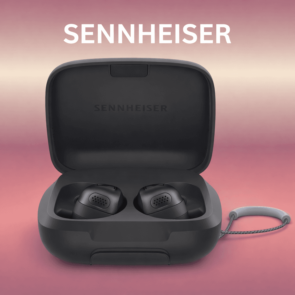 Sennheiser MOMENTUM Sport Replacement Left/Right Earbud & Charging Case — Black / Left side & Right side (Both) - image 1
