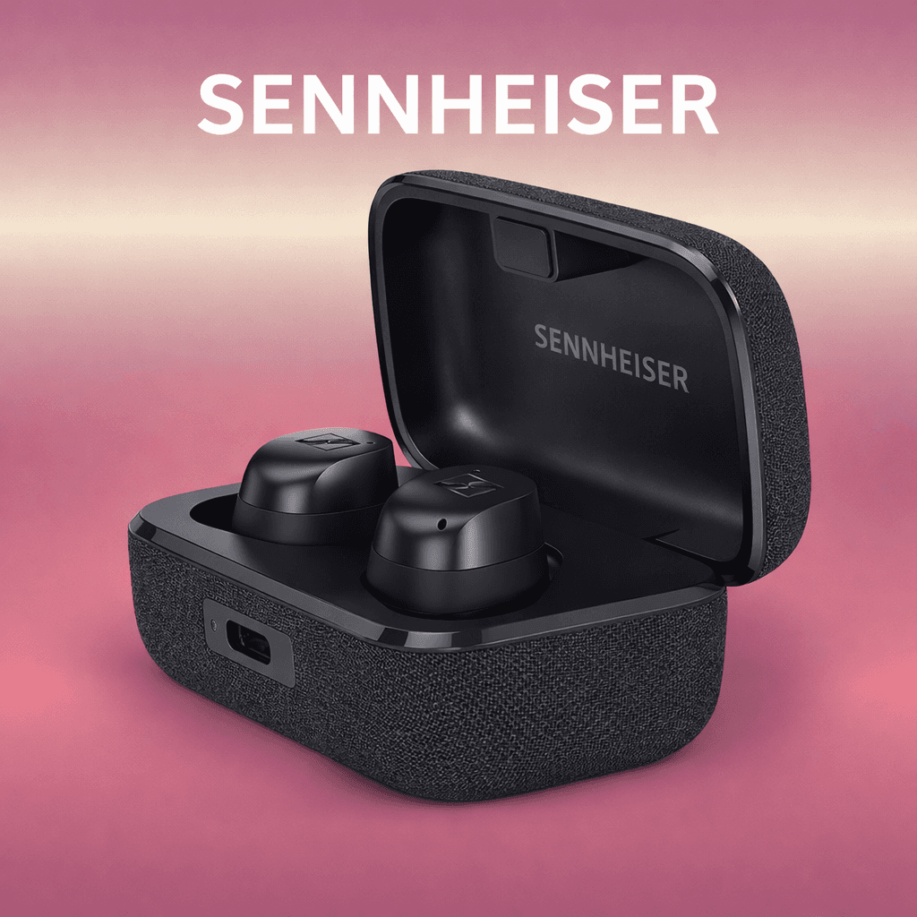 Sennheiser MOMENTUM True Wireless 4 (MTW4) Replacement Left/Right Earbud & Charging Case — Black / Charging case - image 1