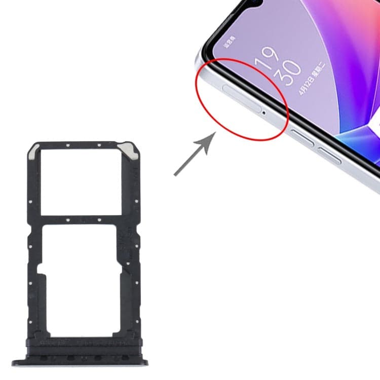 Sim Tray Slot Holder for Oppo A58 4G Purple - image 1