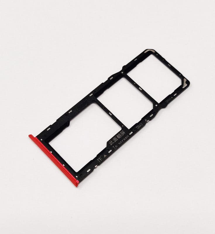 Sim Tray Slot Holder for Realme Narzo 30A Red - image 1