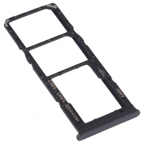 Sim Tray Slot Holder for Samsung Galaxy A12 Black - image 1