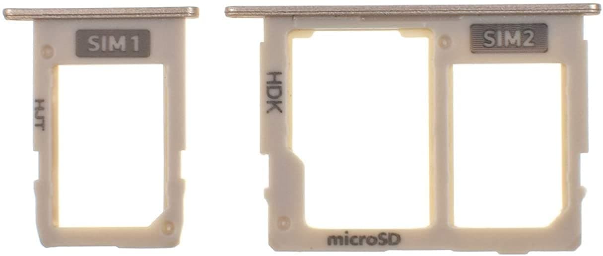 Sim Tray Slot Holder for Samsung Galaxy A6 Plus Gold - image 1