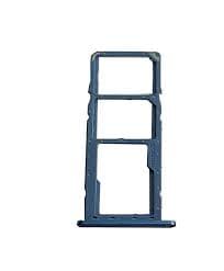 Sim Tray Slot Holder for Samsung Galaxy M01 Blue - image 1