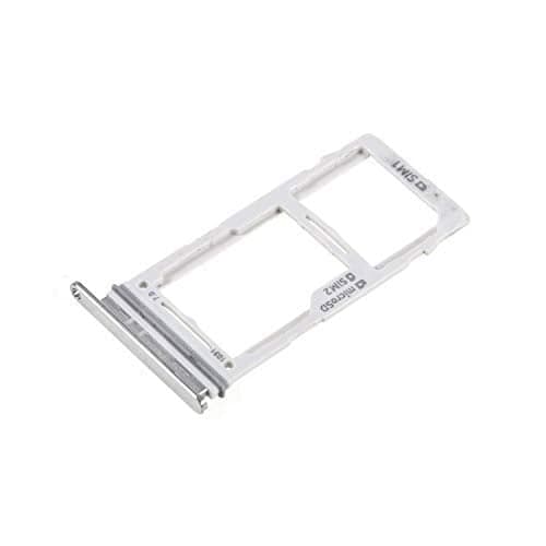 Sim Tray Slot Holder for Samsung Galaxy S10 Plus Silver - image 1