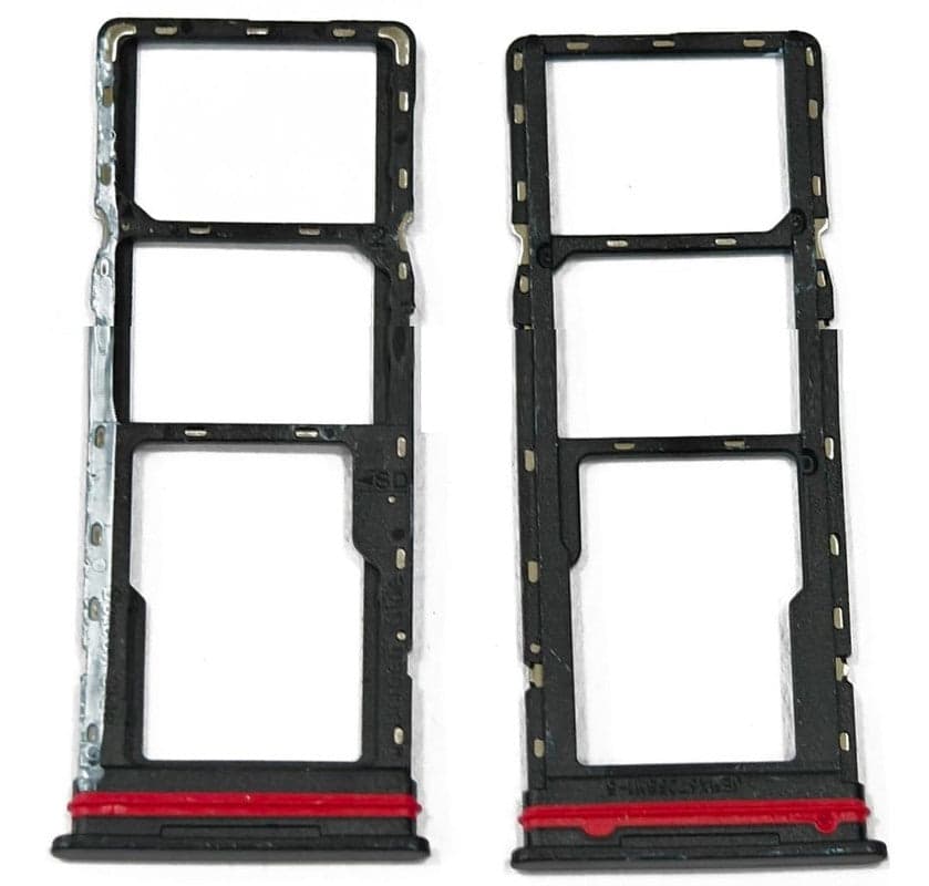 Sim Tray Slot Holder for Tecno Smart 10 X6725 Black - image 1