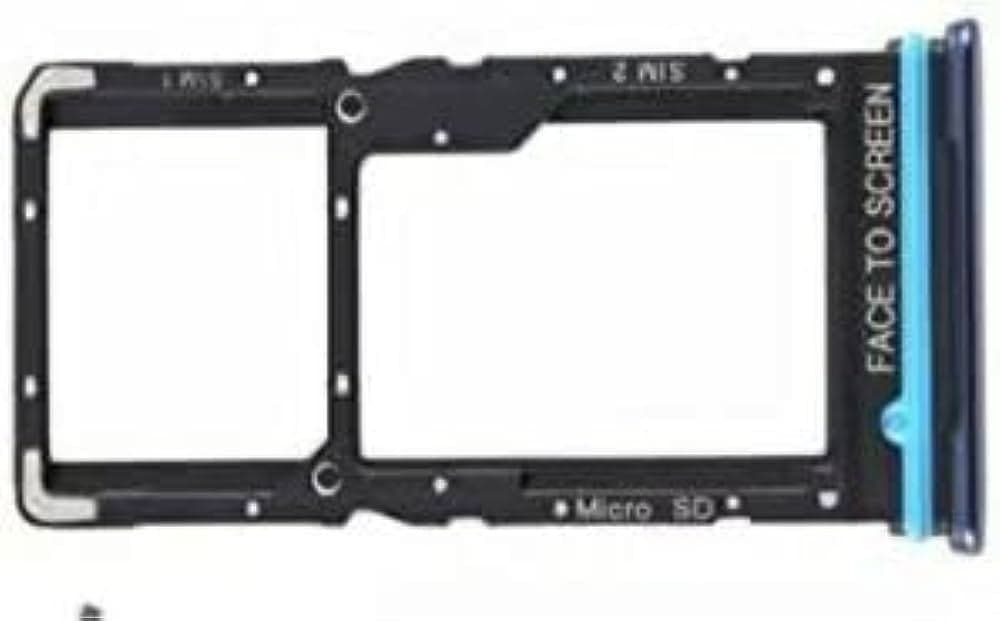Sim Tray Slot Holder for Xiaomi Mi 10I Black - image 1