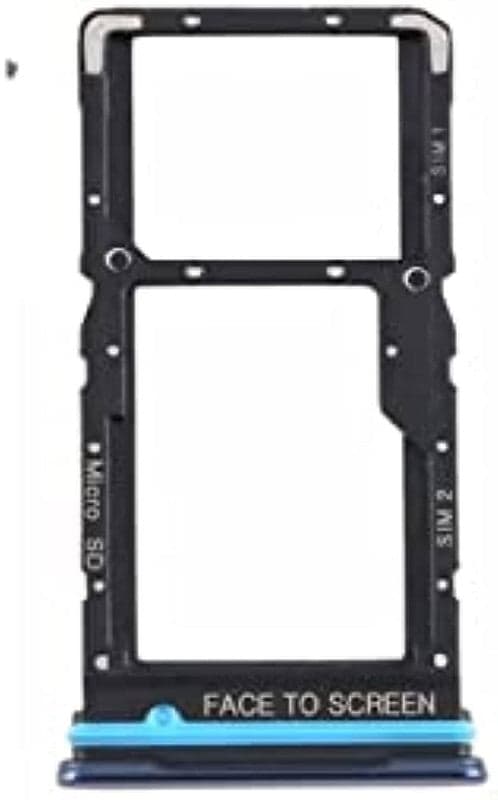 Sim Tray Slot Holder for Xiaomi Mi 10I Blue - image 1