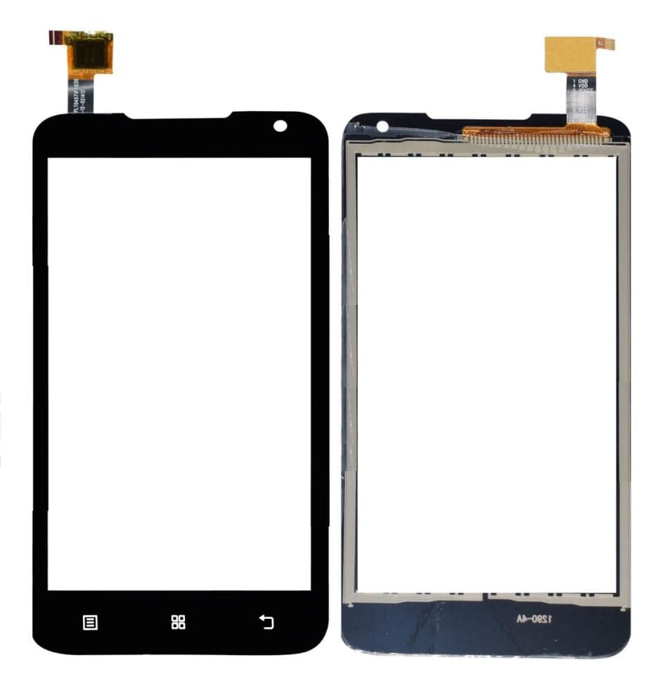 Touch Screen Glass with OCA for Lenovo A526 Black - image 1