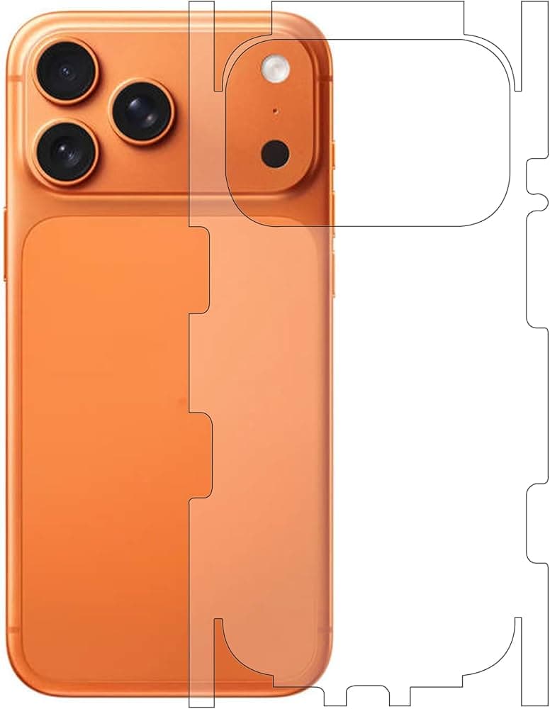 Transparent Back Membrane Lamination Film for Apple iPhone 17 Pro Max | Anti-Scratch Ultra Clear Protection Sheet with Bubble-Free Installation - image 1